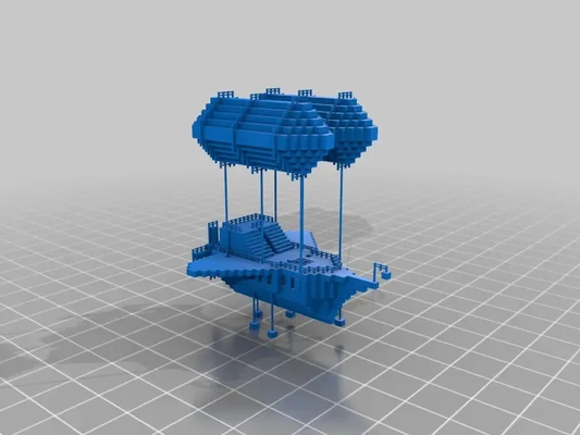 minecraft zeplin 3d modeller indir creality bulut 3d print model - Mito3D