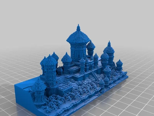 minecraft aladdin castle 3d models download creality cloud 3d print model - Mito3D