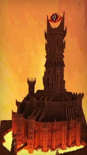 minecraft barad dur torre 3d modelos descargar crealidad nube 3D print model - Mito3D