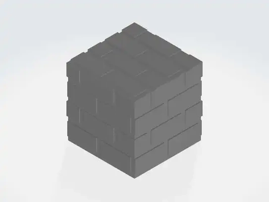 minecraft briques 3d modèles télécharger créalité nuage jouet 3d print model - Mito3D