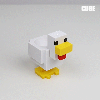 minecraft chicken egg cup Cups & Mugs 3d print model - Mito3D
