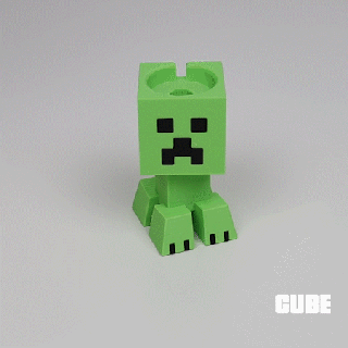 minecraft creeper apple watch stand Household 3d print model - Mito3D