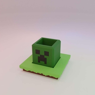Minecraft rampicante fiore pentola natura impianti 3d print model - Mito3D