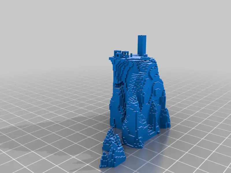 minecraft çöl tapınak şakak mabet ada 3d modeller indir creality bulut 3D print model - Mito3D