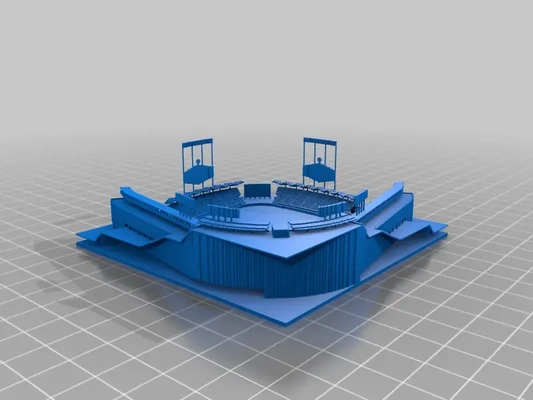 minecraft dodger stadium 3d models download creality cloud 3d print model - Mito3D