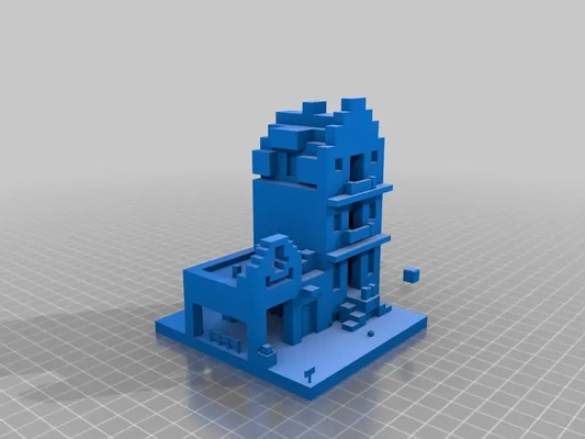 minecraft bauern markt 3d modelle download realität wolke 3d print model - Mito3D