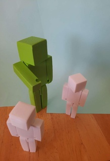 Minecraft figura personagens 3d print model - Mito3D