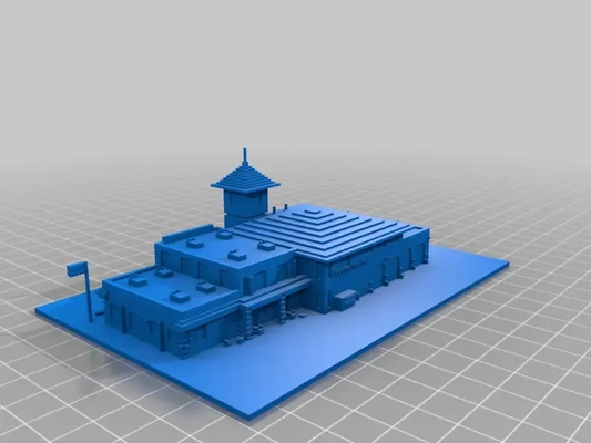 minecraft ateş istasyon 3d modeller indir creality bulut 3d print model - Mito3D