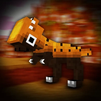 minecraft flamme dinosaurier 3d modelle download realität wolke 3d print model - Mito3D