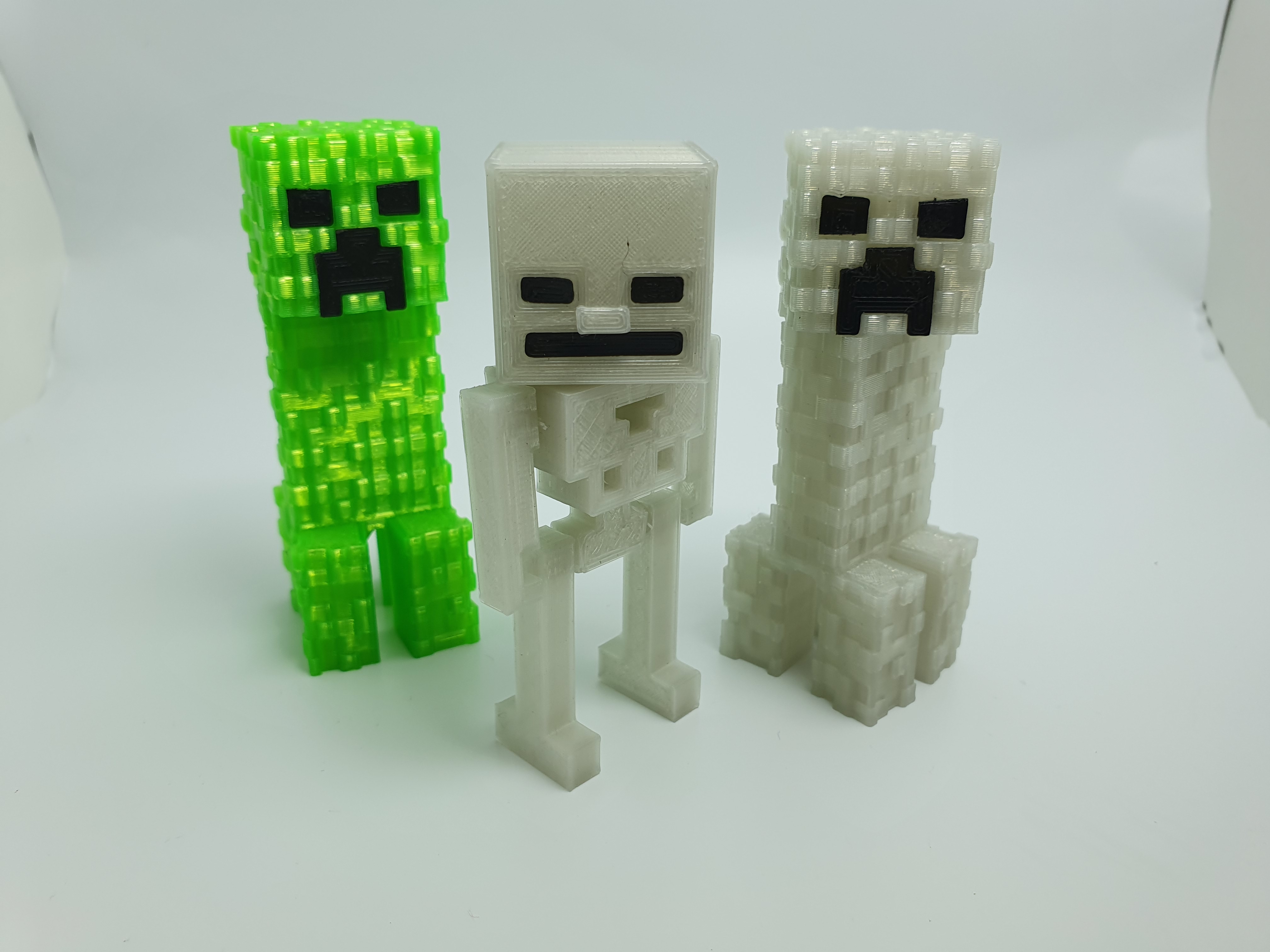 Minecraft inspirado esqueleto juguetes juegos 3D print model - Mito3D