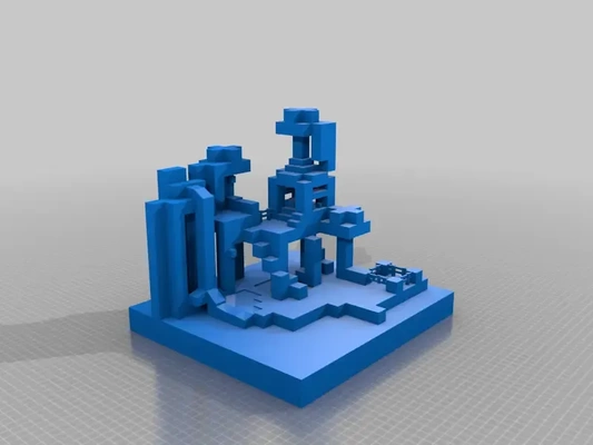 minecraft jungle cabane arbres 3d modèles télécharger créalité nuage 3d print model - Mito3D