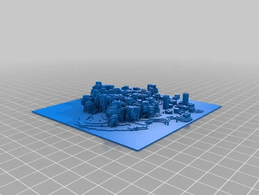 minecraft mangrove île 3d modèles télécharger créalité nuage 3d print model - Mito3D