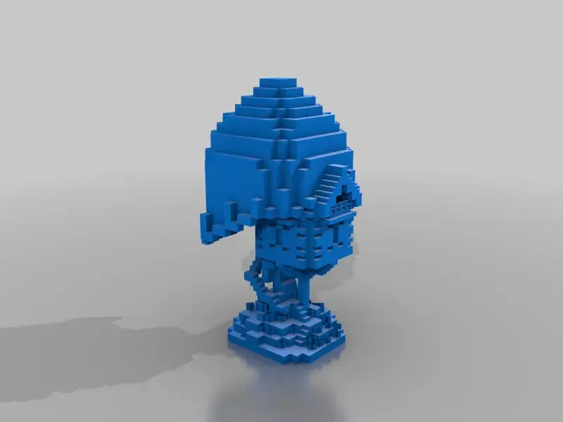 minecraft cogumelo casa 3d modelos baixar crialidade nuvem 3D print model - Mito3D