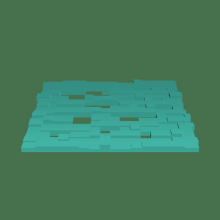 Minecraft minerai architecture paysage 3d print model - Mito3D