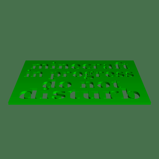 Minecraft ilerleme ev dekor 3d print model - Mito3D