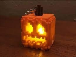 minecraft pumpkin jack-o-lantern Lighting 3d print model - Mito3D