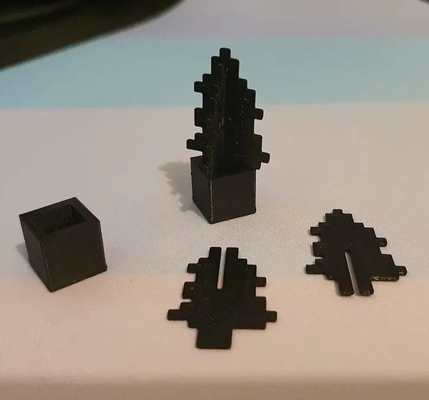 minecraft sappline arbre 3d modèles télécharger créalité nuage 3d print model - Mito3D