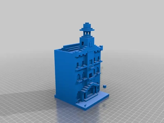 minecraft town hall 3d models download creality cloud 3d print model - Mito3D