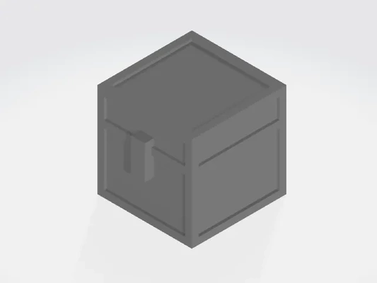 minecraft working chest 3d models download creality cloud toy bricks 3d print model - Mito3D