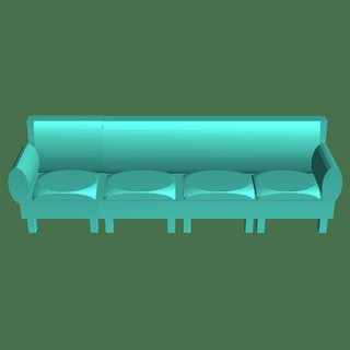 mini doll couch Toys & Games 3d print model - Mito3D
