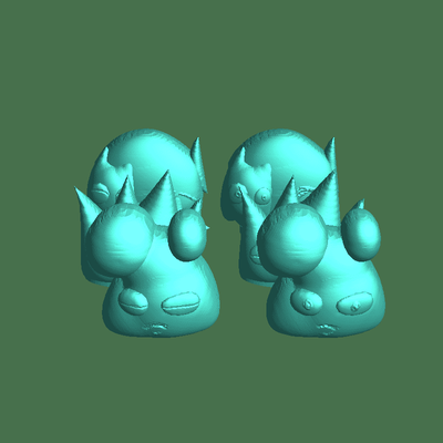 mini mostri 3d modelli scarica creality nube immaginario personaggi 3d print model - Mito3D