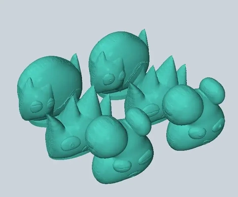 mini monster 3d modelle download realität wolke 3d print model - Mito3D