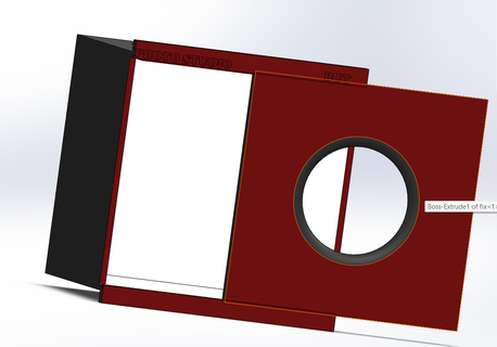 mini portátil foto estúdio caixa 3d print model - Mito3D