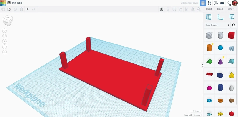 mini tabela 3d modelos baixar crialidade nuvem 3d print model - Mito3D