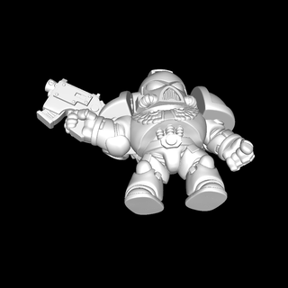 miniature chubby space marine 3d models download creality cloud Characters 3d print model - Mito3D