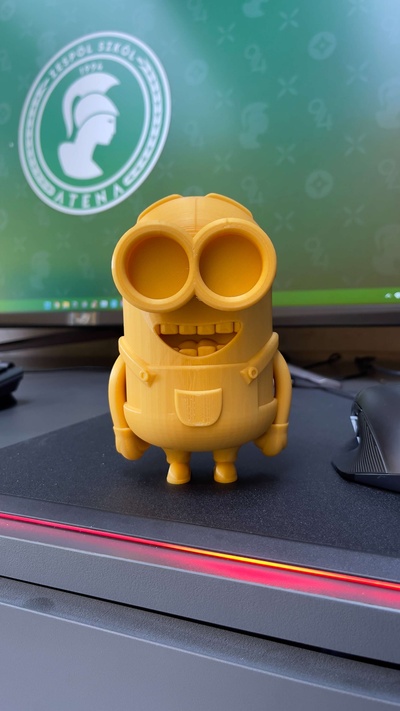 minion dave figure 3d models download creality cloud characters 3d print model - Mito3D