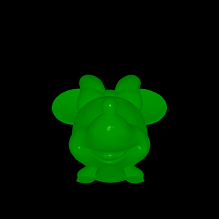 minnie rato personagens 3d print model - Mito3D