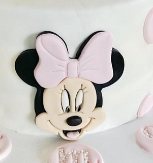 minnie mouse cookie sugar paste cutter Foods 3d print model - Mito3D