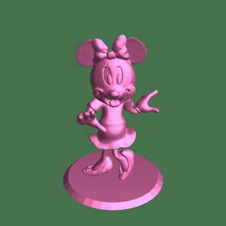 minnie rato mecânico biônico animais 3d print model - Mito3D