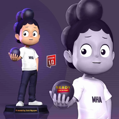 minoru mineta admirador arte 3d modelos baixar crialidade nuvem 3d print model - Mito3D