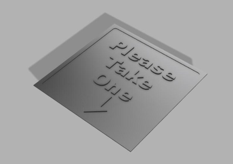 hortelã placa faça 3d print model - Mito3D