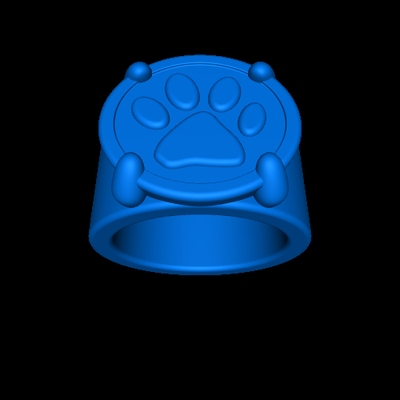 wunder plaudern ring noir katze 3d modelle download realität wolke 3d print model - Mito3D