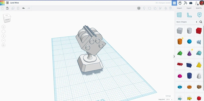 míssil lançador 3d modelos baixar crialidade nuvem 3d print model - Mito3D