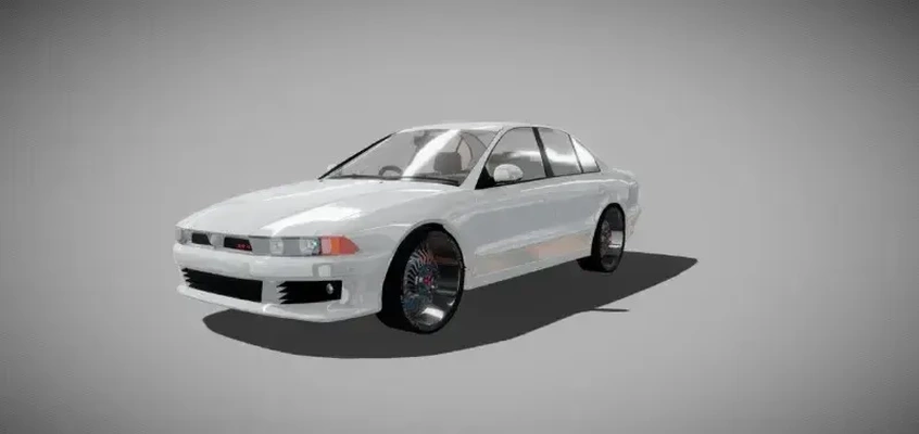 mitsubishi galant 8 3d modelos descargar crealidad nube 3d print model - Mito3D