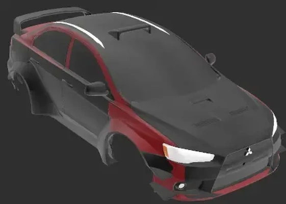 mitsubishi lancier evo 10 rc corps 3d modèles télécharger créalité nuage 3d print model - Mito3D