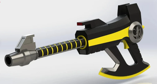 mmpr - black ranger power axe Others 3d print model - Mito3D