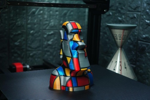 moai multicolor Sculptures & Cultural Relics 3d print model - Mito3D