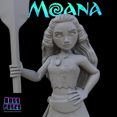 moana - 3d models download creality cloud fictional characters 3d print model - Mito3D