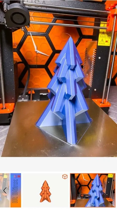 modern xmas tree 3d modelos descargar crealidad nube 3d print model - Mito3D