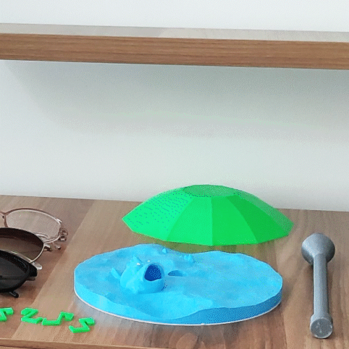 modern gözlük organizatör ev dekor 3D print model - Mito3D