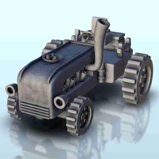 modern Traktor 1 Miniaturen Kriegshammer Terrain Landschaft Lastwagen 3d print model - Mito3D