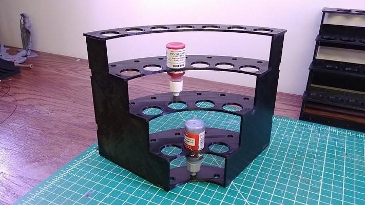 modular hobby paint rack - corner 3d models download creality cloud 3d print model - Mito3D