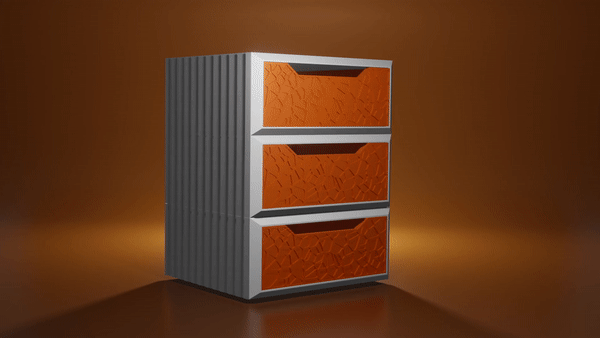 modüler istiflenebilir kutuları ev halkı 3D print model - Mito3D