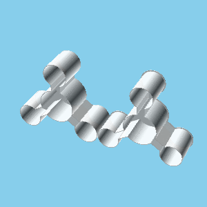 molécula símbolo nestable caixa v1 3d print model - Mito3D