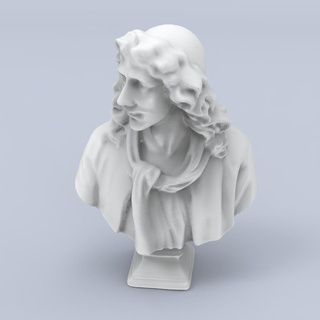 moliere escultura generado revopoint popular caracteres 3d print model - Mito3D