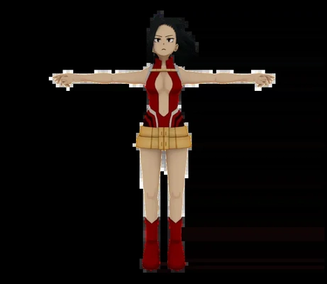 momo yaoyorozu héroe disfraz 3d modelos descargar crealidad nube 3d print model - Mito3D